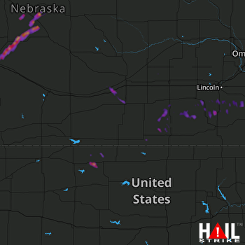 Hail Map Hastings, NE 07-05-2017