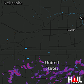 Hail Map Salina, KS 07-23-2017