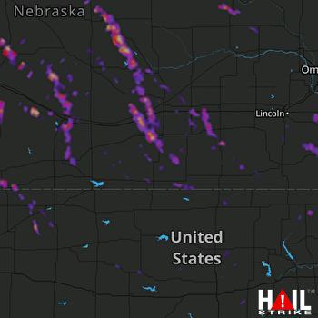 Hail Map Lexington, NE 08-03-2017