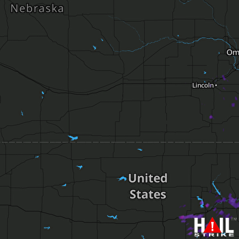 Hail Map Abilene, KS 08-22-2017