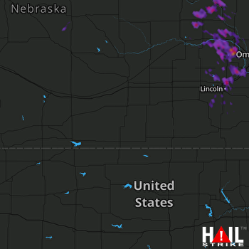 Hail Map Ashland, NE 08-25-2017
