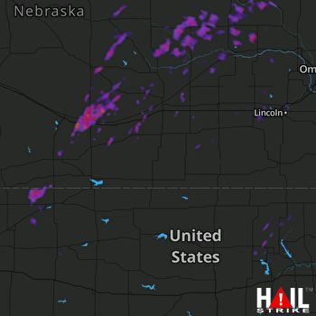 Hail Map Albion, NE 09-16-2017