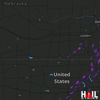Hail Map Marysville, KS 10-14-2017