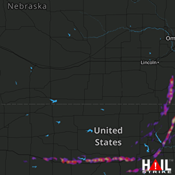 Hail Map Russell, KS 05-04-2018