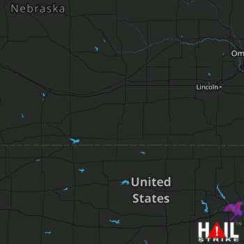 Hail Map Manhattan, KS 05-15-2018