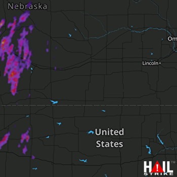 Hail Map Cozad, NE 05-28-2018