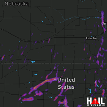 Hail Map Fremont, NE 05-30-2018