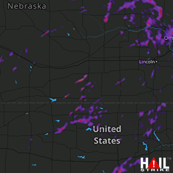 Hail Map Omaha, NE 06-19-2018
