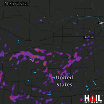 Hail Map Hays, KS 06-20-2018