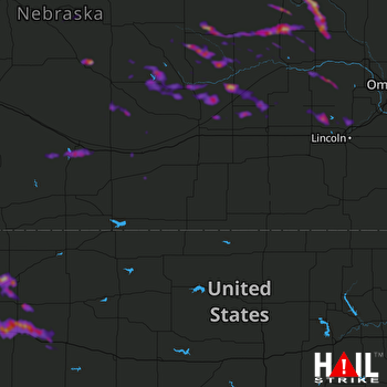 Hail Map Broken Bow, NE 06-24-2018