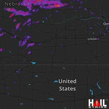 Hail Map Lexington, NE 07-05-2018