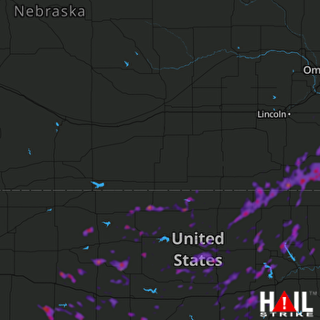 Hail Map Abilene, KS 07-14-2018