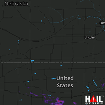 Hail Map Ellsworth, KS 07-16-2018