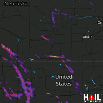 Hail Map Hays, KS 07-26-2018