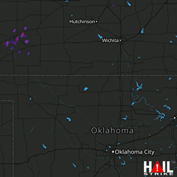 Hail Map Spearville, KS 08-13-2018