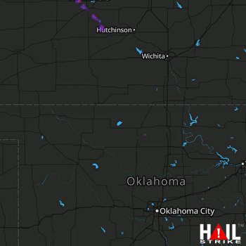 Hail Map Great Bend, KS 08-20-2018