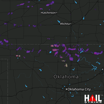 Hail Map Ponca City, OK 06-15-2019