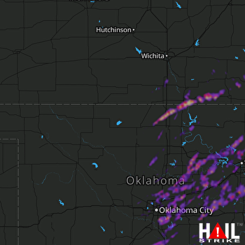 Hail Map Edmond, OK 10-21-2019