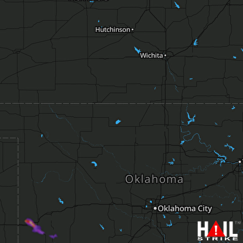 Hail Map VANCE AFB 04-03-2020
