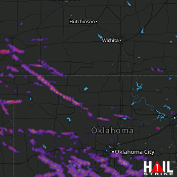 Hail Map Oklahoma City, OK 05-08-2020