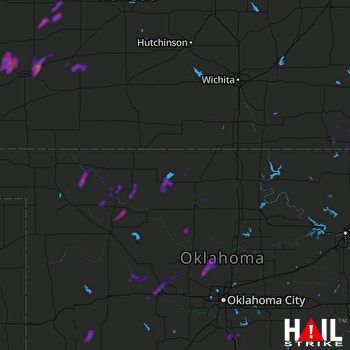 Hail Map Noble, OK 05-22-2020