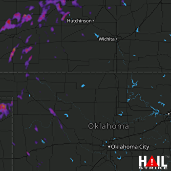 Hail Map Great Bend, KS 05-25-2020