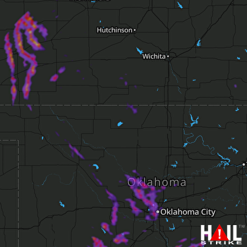 Hail Map Oklahoma City, OK 06-21-2020