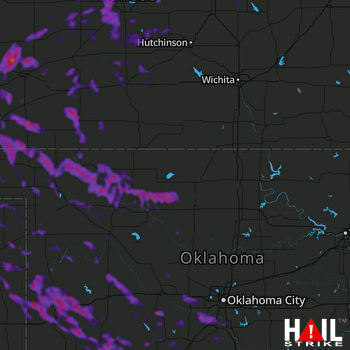 Hail Map El Reno, OK 06-22-2020