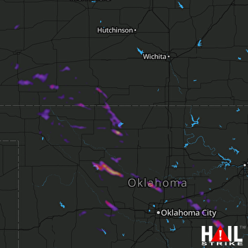 Hail Map Medicine Lodge, KS 08-05-2020