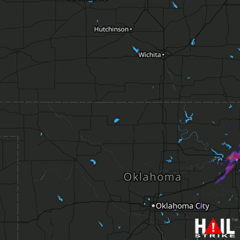 Hail Map Owasso, OK 10-23-2020