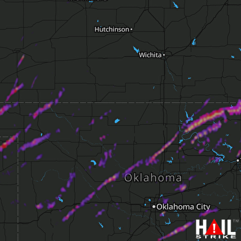 Hail Map Coffeyville, KS 11-25-2020