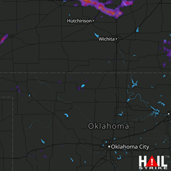 Hail Map Mcpherson, KS 05-27-2021