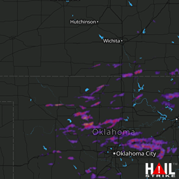 Hail Map Edmond, OK 05-27-2021