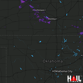 Hail Map Kingman, KS 07-17-2021