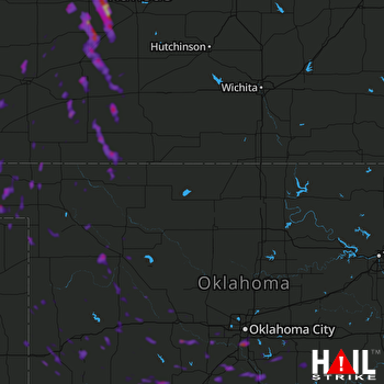 Hail Map Lexington, OK 07-19-2021