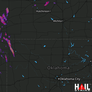 Hail Map Dodge City, KS 09-18-2021