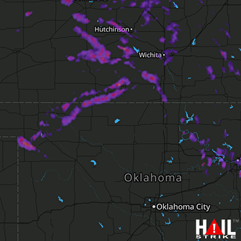 Hail Map Bixby, OK 06-16-2017