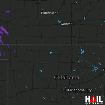 Hail Map Meade, KS 06-22-2017