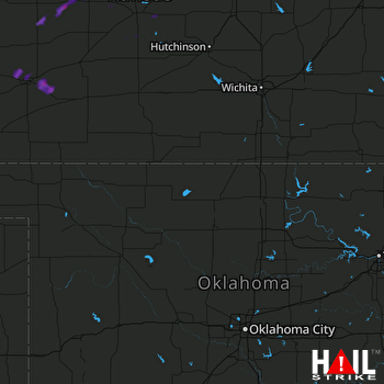 Hail Map VANCE AFB 06-23-2017
