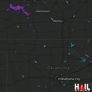 Hail Map VANCE AFB 07-03-2017
