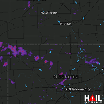 Hail Map Owasso, OK 07-04-2017
