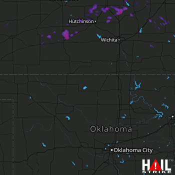 Hail Map Mcpherson, KS 07-14-2017