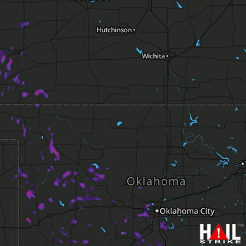 Hail Map Yukon, OK 07-16-2017