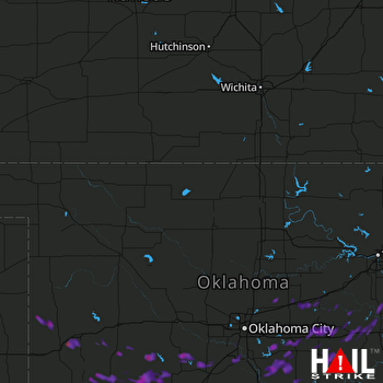 Hail Map Shawnee, OK 07-24-2017