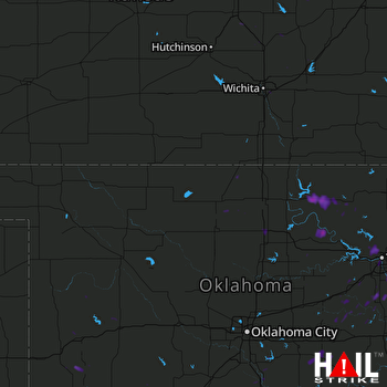 Hail Map VANCE AFB 08-06-2017