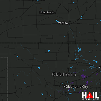Hail Map Stroud, OK 08-15-2017
