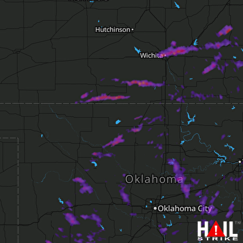 Hail Map Wichita, KS 08-17-2017
