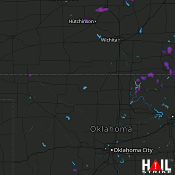 Hail Map Mcpherson, KS 09-16-2017