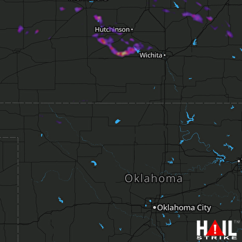 Hail Map Great Bend, KS 05-10-2018