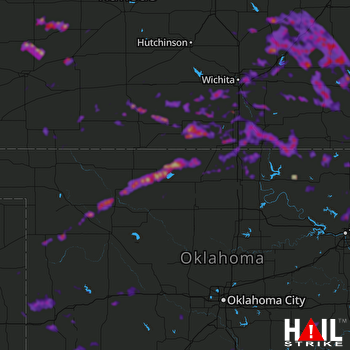 Hail Map Broken Arrow, OK 05-15-2018